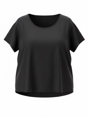Black Women's Medium Scoop Neck Tee